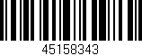 Código de barras (EAN, GTIN, SKU, ISBN): '45158343'