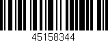 Código de barras (EAN, GTIN, SKU, ISBN): '45158344'