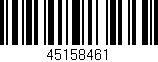 Código de barras (EAN, GTIN, SKU, ISBN): '45158461'