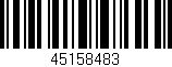 Código de barras (EAN, GTIN, SKU, ISBN): '45158483'