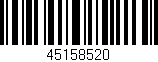 Código de barras (EAN, GTIN, SKU, ISBN): '45158520'