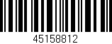 Código de barras (EAN, GTIN, SKU, ISBN): '45158812'