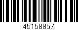 Código de barras (EAN, GTIN, SKU, ISBN): '45158857'