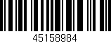 Código de barras (EAN, GTIN, SKU, ISBN): '45158984'