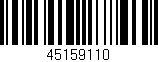 Código de barras (EAN, GTIN, SKU, ISBN): '45159110'