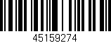 Código de barras (EAN, GTIN, SKU, ISBN): '45159274'