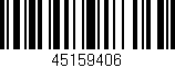 Código de barras (EAN, GTIN, SKU, ISBN): '45159406'