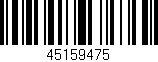 Código de barras (EAN, GTIN, SKU, ISBN): '45159475'
