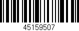 Código de barras (EAN, GTIN, SKU, ISBN): '45159507'