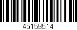 Código de barras (EAN, GTIN, SKU, ISBN): '45159514'