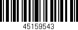 Código de barras (EAN, GTIN, SKU, ISBN): '45159543'