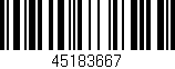 Código de barras (EAN, GTIN, SKU, ISBN): '45183667'