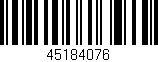 Código de barras (EAN, GTIN, SKU, ISBN): '45184076'