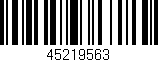 Código de barras (EAN, GTIN, SKU, ISBN): '45219563'