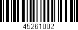 Código de barras (EAN, GTIN, SKU, ISBN): '45261002'