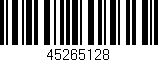 Código de barras (EAN, GTIN, SKU, ISBN): '45265128'