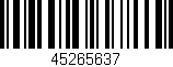 Código de barras (EAN, GTIN, SKU, ISBN): '45265637'