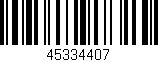 Código de barras (EAN, GTIN, SKU, ISBN): '45334407'