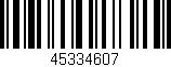 Código de barras (EAN, GTIN, SKU, ISBN): '45334607'