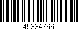 Código de barras (EAN, GTIN, SKU, ISBN): '45334766'