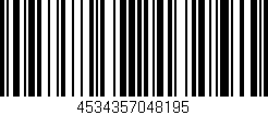 Código de barras (EAN, GTIN, SKU, ISBN): '4534357048195'