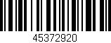 Código de barras (EAN, GTIN, SKU, ISBN): '45372920'