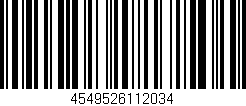 Código de barras (EAN, GTIN, SKU, ISBN): '4549526112034'