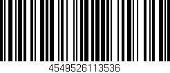Código de barras (EAN, GTIN, SKU, ISBN): '4549526113536'