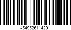 Código de barras (EAN, GTIN, SKU, ISBN): '4549526114281'