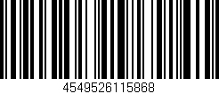 Código de barras (EAN, GTIN, SKU, ISBN): '4549526115868'