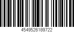 Código de barras (EAN, GTIN, SKU, ISBN): '4549526189722'