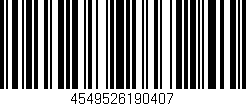 Código de barras (EAN, GTIN, SKU, ISBN): '4549526190407'