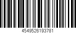 Código de barras (EAN, GTIN, SKU, ISBN): '4549526193781'