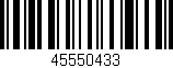 Código de barras (EAN, GTIN, SKU, ISBN): '45550433'