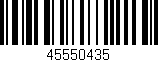 Código de barras (EAN, GTIN, SKU, ISBN): '45550435'