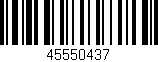 Código de barras (EAN, GTIN, SKU, ISBN): '45550437'