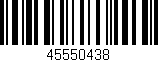 Código de barras (EAN, GTIN, SKU, ISBN): '45550438'