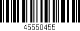 Código de barras (EAN, GTIN, SKU, ISBN): '45550455'