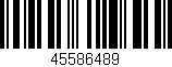 Código de barras (EAN, GTIN, SKU, ISBN): '45586489'