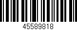 Código de barras (EAN, GTIN, SKU, ISBN): '45589818'