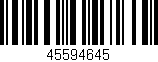 Código de barras (EAN, GTIN, SKU, ISBN): '45594645'