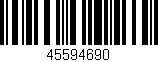 Código de barras (EAN, GTIN, SKU, ISBN): '45594690'