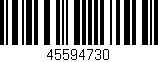 Código de barras (EAN, GTIN, SKU, ISBN): '45594730'