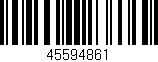 Código de barras (EAN, GTIN, SKU, ISBN): '45594861'