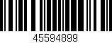 Código de barras (EAN, GTIN, SKU, ISBN): '45594899'