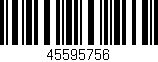 Código de barras (EAN, GTIN, SKU, ISBN): '45595756'
