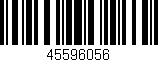 Código de barras (EAN, GTIN, SKU, ISBN): '45596056'