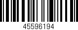 Código de barras (EAN, GTIN, SKU, ISBN): '45596194'