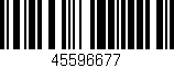 Código de barras (EAN, GTIN, SKU, ISBN): '45596677'