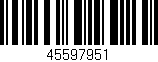 Código de barras (EAN, GTIN, SKU, ISBN): '45597951'